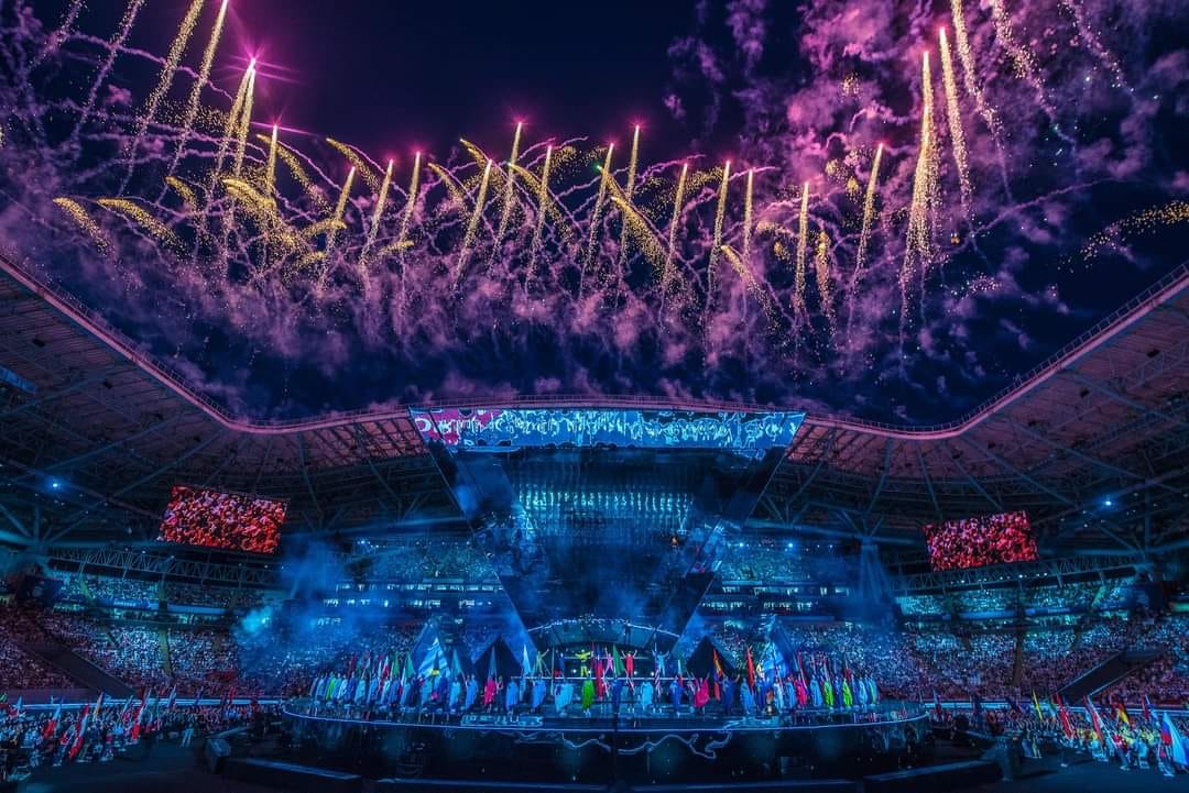 WorldSkills Opening Ceremony fireworks