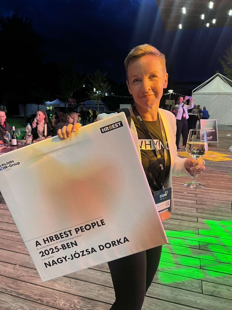 Dorka Nagy-Józsa winning HRBEST People award