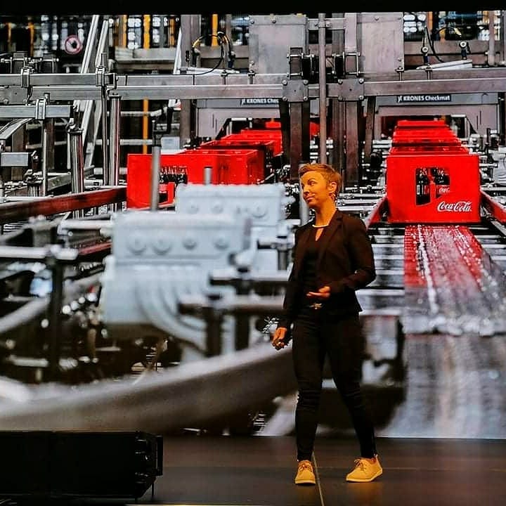 Dorka Nagy-Józsa at Coca-Cola factory